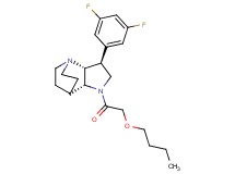 (2R*,3S*,6R*)-5-(butoxyacetyl)-3-(3,5-difluorophenyl)-1,5-diazatricyclo[5.2.2.0~2,6~]undecane