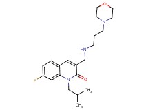 7-fluoro-1-isobutyl-3-({[3-(4-morpholinyl)propyl]amino}methyl)-2(1H)-quinolinone