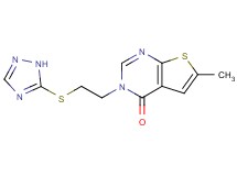 6-methyl-3-[2-(1H-1,2,4-triazol-5-ylthio)ethyl]thieno[2,3-d]pyrimidin-4(3H)-one