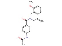 4-(acetylamino)-N-allyl-N-(2-methoxybenzyl)benzamide
