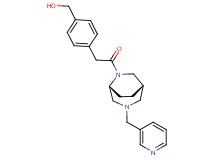 (4-{2-oxo-2-[(1S*,5R*)-3-(3-pyridinylmethyl)-3,6-diazabicyclo[3.2.2]non-6-yl]ethyl}phenyl)methanol