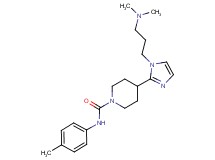 4-{1-[3-(dimethylamino)propyl]-1H-imidazol-2-yl}-N-(4-methylphenyl)-1-piperidinecarboxamide