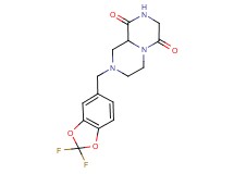 8-[(2,2-difluoro-1,3-benzodioxol-5-yl)methyl]tetrahydro-2H-pyrazino[1,2-a]pyrazine-1,4(3H,6H)-dione