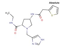 (4S)-N-ethyl-1-(1H-imidazol-4-ylmethyl)-4-[(2-thienylacetyl)amino]-L-prolinamide
