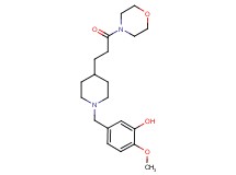 2-methoxy-5-({4-[3-(4-morpholinyl)-3-oxopropyl]-1-piperidinyl}methyl)phenol