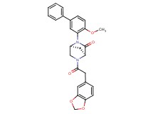 (1S*,4S*)-5-(1,3-benzodioxol-5-ylacetyl)-2-(4-methoxy-3-biphenylyl)-2,5-diazabicyclo[2.2.1]heptan-3-one