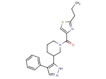 3-(4-phenyl-1H-pyrazol-5-yl)-1-[(2-propyl-1,3-thiazol-4-yl)carbonyl]piperidine