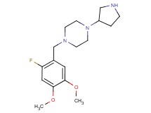 1-(2-fluoro-4,5-dimethoxybenzyl)-4-(3-pyrrolidinyl)piperazine dihydrochloride