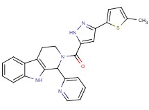 2-{[3-(5-methyl-2-thienyl)-1H-pyrazol-5-yl]carbonyl}-1-(2-pyridinyl)-2,3,4,9-tetrahydro-1H-beta-carboline