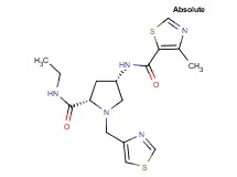 (4S)-N-ethyl-4-{[(4-methyl-1,3-thiazol-5-yl)carbonyl]amino}-1-(1,3-thiazol-4-ylmethyl)-L-prolinamide