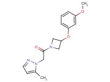 1-{2-[3-(3-methoxyphenoxy)-1-azetidinyl]-2-oxoethyl}-5-methyl-1H-pyrazole