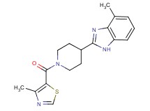 4-methyl-2-{1-[(4-methyl-1,3-thiazol-5-yl)carbonyl]-4-piperidinyl}-1H-benzimidazole