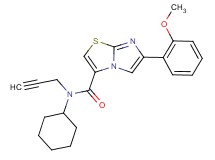 N-cyclohexyl-6-(2-methoxyphenyl)-N-2-propyn-1-ylimidazo[2,1-b][1,3]thiazole-3-carboxamide