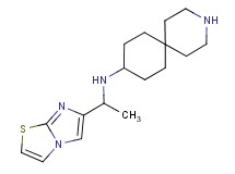 N-(1-imidazo[2,1-b][1,3]thiazol-6-ylethyl)-3-azaspiro[5.5]undecan-9-amine hydrochloride