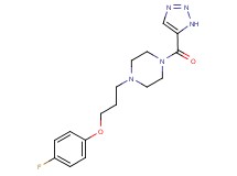 1-[3-(4-fluorophenoxy)propyl]-4-(1H-1,2,3-triazol-5-ylcarbonyl)piperazine