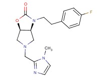 (3aS*,6aR*)-3-[2-(4-fluorophenyl)ethyl]-5-[(1-methyl-1H-imidazol-2-yl)methyl]hexahydro-2H-pyrrolo[3,4-d][1,3]oxazol-2-one