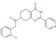 7-[(2-chlorophenyl)acetyl]-2-(4-pyridinyl)-5,6,7,8-tetrahydropyrido[3,4-d]pyrimidin-4(3H)-one
