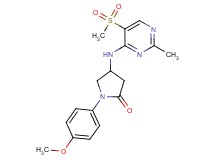 1-(4-methoxyphenyl)-4-{[2-methyl-5-(methylsulfonyl)pyrimidin-4-yl]amino}pyrrolidin-2-one