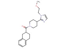 4-[1-(2-methoxyethyl)-1H-imidazol-2-yl]-1-(1,2,3,4-tetrahydro-2-naphthalenylcarbonyl)piperidine