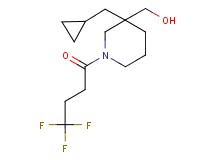 [3-(cyclopropylmethyl)-1-(4,4,4-trifluorobutanoyl)piperidin-3-yl]methanol
