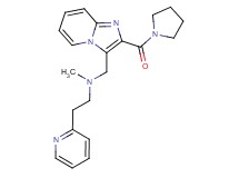 N-methyl-2-pyridin-2-yl-N-{[2-(pyrrolidin-1-ylcarbonyl)imidazo[1,2-a]pyridin-3-yl]methyl}ethanamine