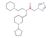 N-[(1-cyclopentyl-3-piperidinyl)methyl]-N-[2-(1-piperidinyl)ethyl]-2-(1H-1,2,4-triazol-1-yl)acetamide