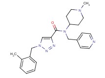 1-(2-methylbenzyl)-N-(1-methyl-4-piperidinyl)-N-(4-pyridinylmethyl)-1H-1,2,3-triazole-4-carboxamide