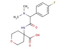 4-{[(dimethylamino)(4-fluorophenyl)acetyl]amino}tetrahydro-2H-pyran-4-carboxylic acid