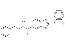 2-(2-fluorobenzyl)-N-methyl-N-(2-phenylethyl)-1,3-benzoxazole-6-carboxamide
