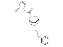 (1S*,5R*)-6-[(2-methyl-1H-imidazol-1-yl)acetyl]-3-(3-phenylpropyl)-3,6-diazabicyclo[3.2.2]nonane