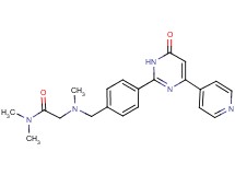 N,N-dimethyl-2-{methyl[4-(6-oxo-4-pyridin-4-yl-1,6-dihydropyrimidin-2-yl)benzyl]amino}acetamide