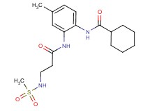 N-[4-methyl-2-({3-[(methylsulfonyl)amino]propanoyl}amino)phenyl]cyclohexanecarboxamide