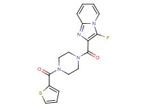 3-fluoro-2-{[4-(2-thienylcarbonyl)-1-piperazinyl]carbonyl}imidazo[1,2-a]pyridine