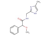 2-methoxy-N-[(4-methyl-1H-imidazol-2-yl)methyl]-2-phenylacetamide