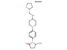 5-methyl-1-[4-(4-{[(2R)-tetrahydro-2-furanylmethyl]amino}-1-piperidinyl)phenyl]-2-pyrrolidinone