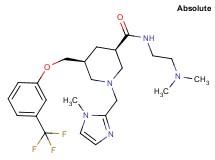 (3R,5S)-N-[2-(dimethylamino)ethyl]-1-[(1-methyl-1H-imidazol-2-yl)methyl]-5-{[3-(trifluoromethyl)phenoxy]methyl}-3-piperidinecarboxamide