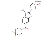 (3S)-1-{5-[(4,4-difluoro-1-piperidinyl)carbonyl]-1-methyl-1H-benzimidazol-2-yl}-3-pyrrolidinol