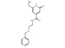 N-[2-(benzyloxy)ethyl]-6-ethyl-2-oxo-1,2-dihydropyridine-4-carboxamide