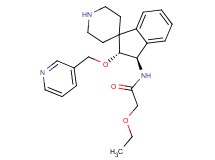 2-ethoxy-N-[(2R*,3R*)-2-(3-pyridinylmethoxy)-2,3-dihydrospiro[indene-1,4'-piperidin]-3-yl]acetamide