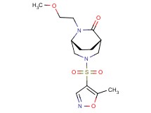 (1S*,5R*)-6-(2-methoxyethyl)-3-[(5-methyl-4-isoxazolyl)sulfonyl]-3,6-diazabicyclo[3.2.2]nonan-7-one