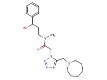 2-[5-(1-azepanylmethyl)-1H-tetrazol-1-yl]-N-(3-hydroxy-3-phenylpropyl)-N-methylacetamide