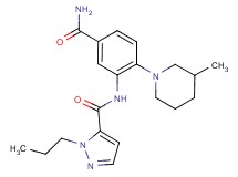 N-[5-(aminocarbonyl)-2-(3-methylpiperidin-1-yl)phenyl]-1-propyl-1H-pyrazole-5-carboxamide