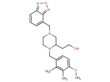 2-[4-(2,1,3-benzoxadiazol-4-ylmethyl)-1-(4-methoxy-2,3-dimethylbenzyl)-2-piperazinyl]ethanol