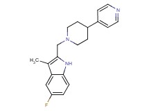 5-fluoro-3-methyl-2-{[4-(4-pyridinyl)-1-piperidinyl]methyl}-1H-indole