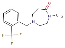 4-methyl-1-[2-(trifluoromethyl)benzyl]-1,4-diazepan-5-one