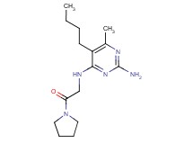 5-butyl-6-methyl-N~4~-(2-oxo-2-pyrrolidin-1-ylethyl)pyrimidine-2,4-diamine