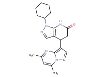 1-cyclohexyl-4-(5,7-dimethylpyrazolo[1,5-a]pyrimidin-3-yl)-1,4,5,7-tetrahydro-6H-pyrazolo[3,4-b]pyridin-6-one
