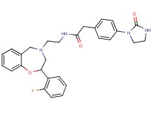 N-{2-[2-(2-fluorophenyl)-2,3-dihydro-1,4-benzoxazepin-4(5H)-yl]ethyl}-2-[4-(2-oxo-1-imidazolidinyl)phenyl]acetamide