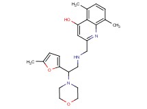 5,8-dimethyl-2-({[2-(5-methyl-2-furyl)-2-morpholin-4-ylethyl]amino}methyl)quinolin-4-ol
