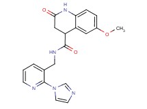 N-{[2-(1H-imidazol-1-yl)pyridin-3-yl]methyl}-6-methoxy-2-oxo-1,2,3,4-tetrahydroquinoline-4-carboxamide